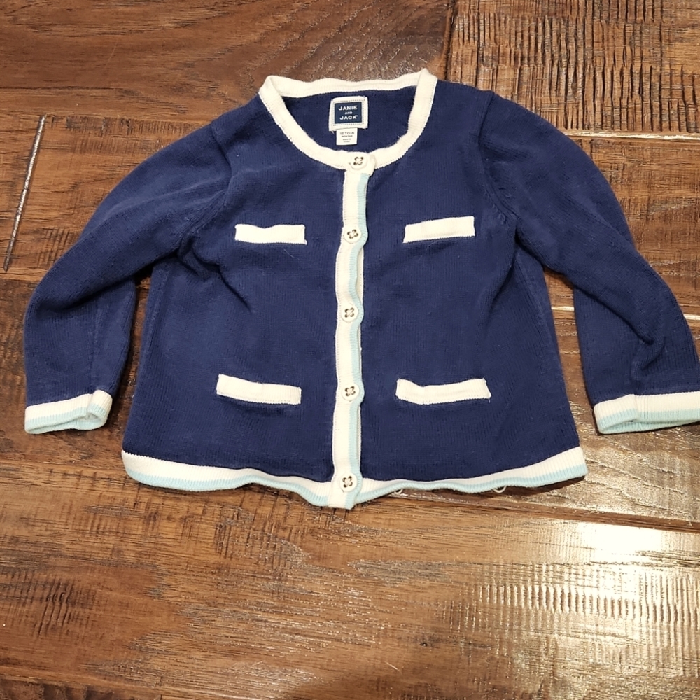 Janie and Jack Cardigan Toddler Girl 12-18M